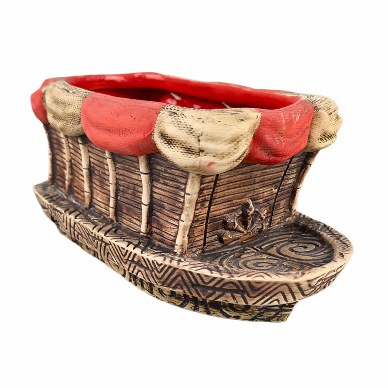Cerámica Noé's Ark coctelería Tazón Punch Bowl Ticky Cup Copa de cóctel en forma de barco Bar Tazón grande Cubo de hielo