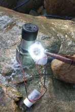 野外水力涡轮水利发电机用小型便携式220v大功率户外试验管道式