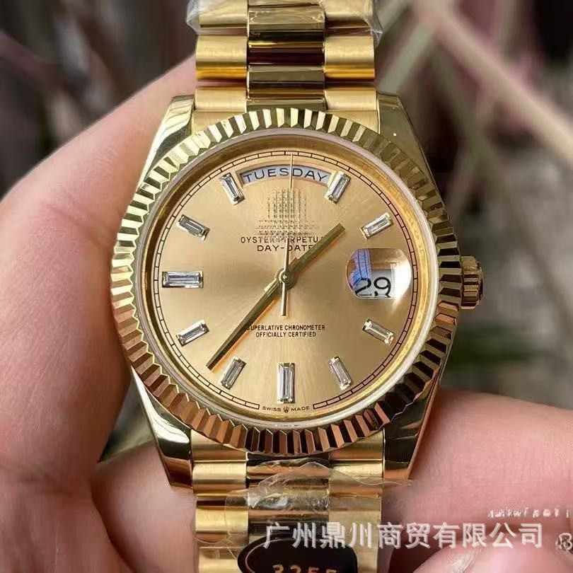 Doble cabeza Aliexpress semana doble calendario diario de escala romana relojes de azúcar negro relojes mecánicos para hombres