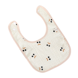 Gauze children's soft eating bib, water absorbent 5