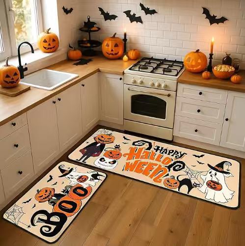 Amazon Halloween Crystal Velvet Floor Mats, Water-Absorbent, Non-Slip Kitchen Mats, Stain-Resistant and Wear-Resistant Carpets Available for Wholesale Amazon Halloween Crystal Velvet Floor Mats, Water-Absorbent, Non-Slip Kitchen Mats, Stain-Resistant and Wear-Resistant Carpets Available for Wholesale