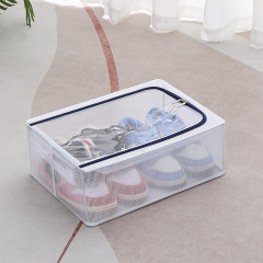 Youfen bed bottom transparent shoe box pvc foldable dustproof and moisture-proof bed bottom shoe storage storage box wholesale