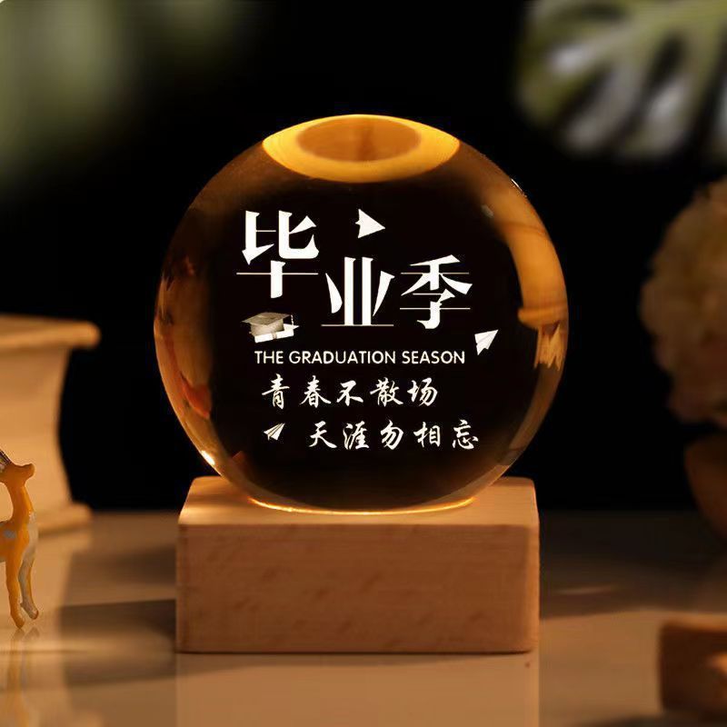 Cielo estrellado luminoso bola de cristal decoración Sol Galaxy Regalo de Cumpleaños luz de la noche regalo del Día de San Valentín de Navidad