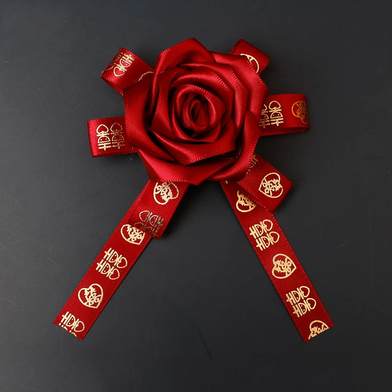 Suministros DE BODA pareja ramillete boda conjunto completo placket padres familia mejor hombre dama de honor cuentas de oro rosa simulación no flor image 6