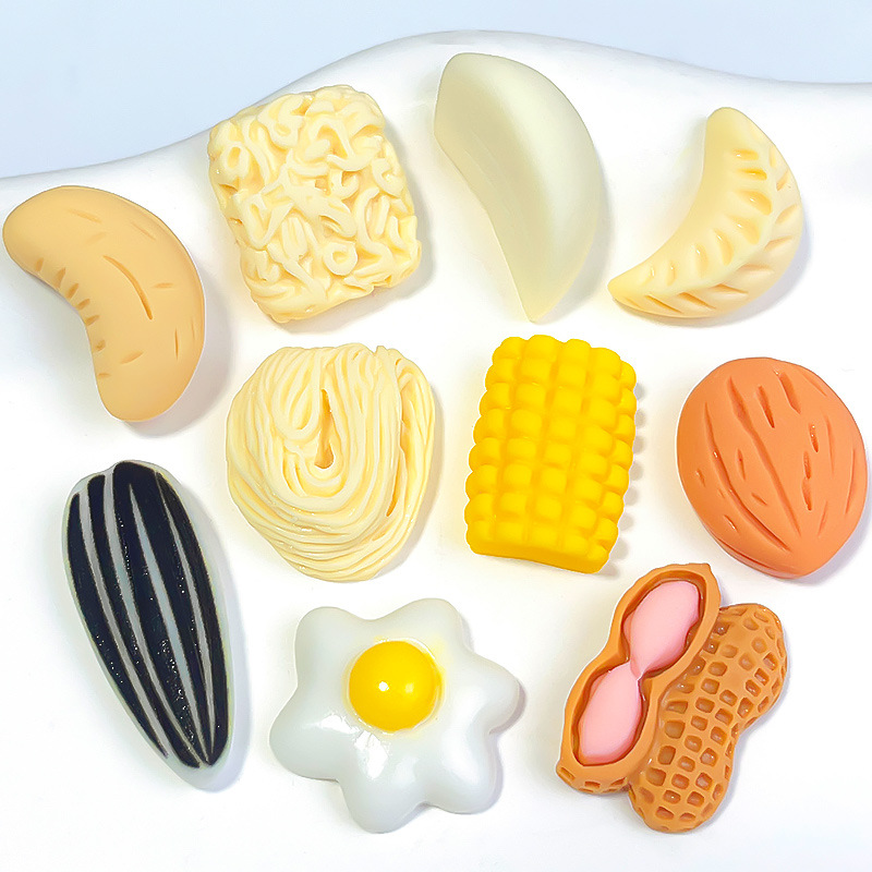 仿真零食瓜子花生食玩树脂配件奶油胶diy饰品小配件冰箱贴材料