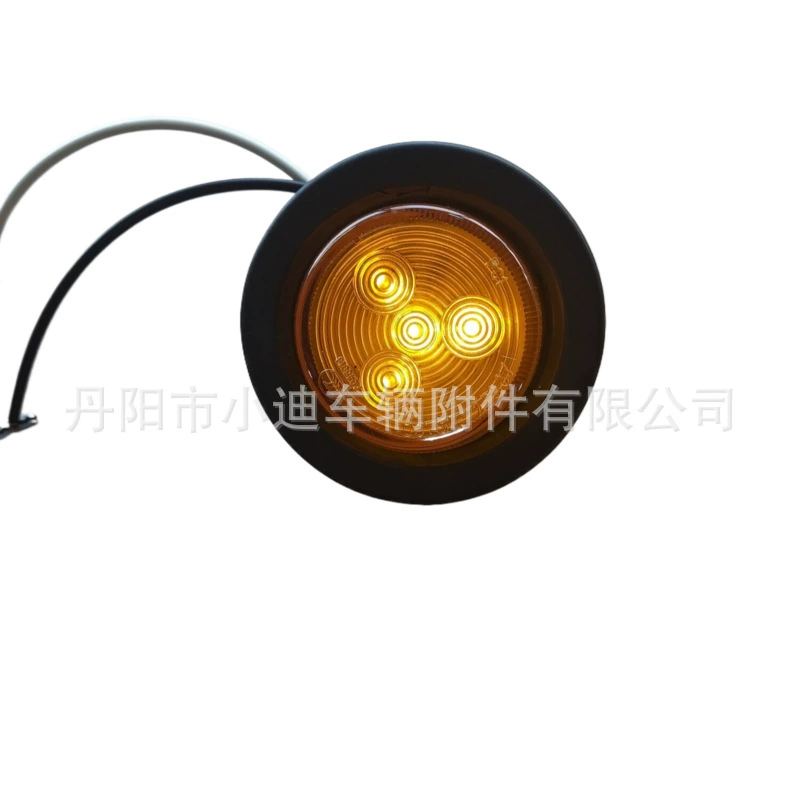 2 шт. прицепные/грузовые фонари поворота 4LED 2" PVC кольцевые XDXH012-4