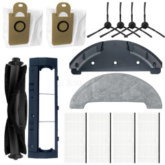 Compatible CloudMilk S9 Robot Vacuum Accessories: Dust Bags, Side Brushes, Filters, Cleaning Cloths, Mop Pads, and Main Brush Covers