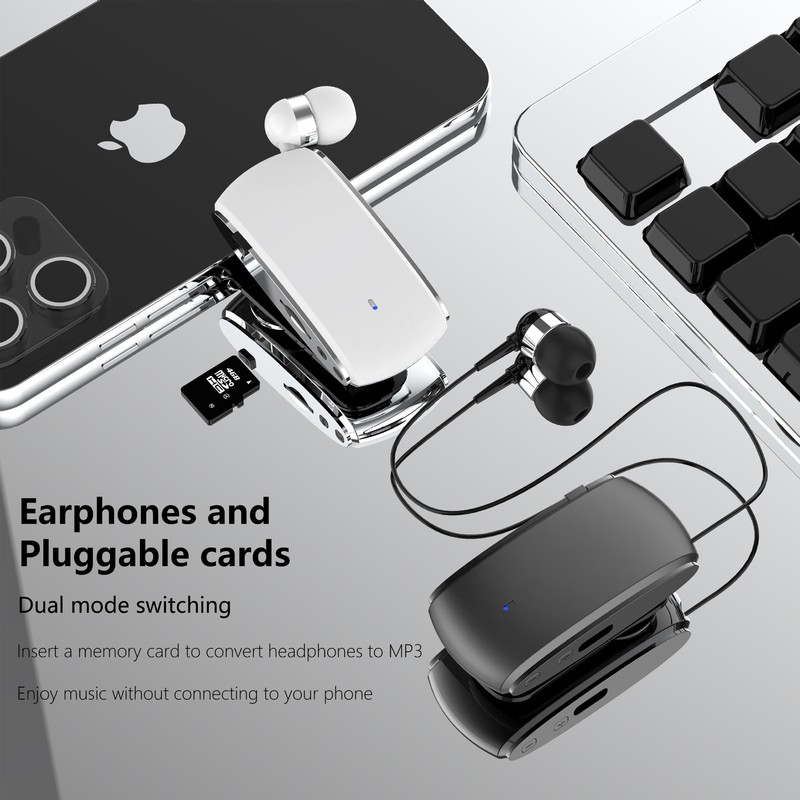 アマゾン速売通の新型k68クリップ式mp3スマートbluetoothイヤホンは、カードを挿入することができ、bluetoothが長く待機することができる|undefined