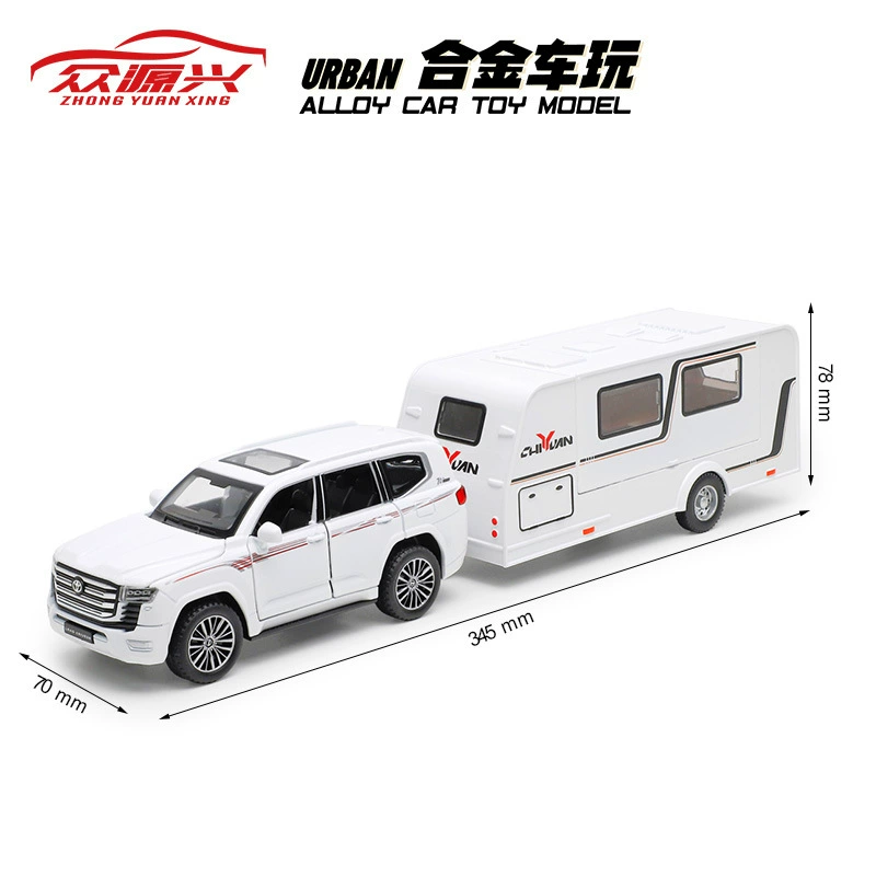 Zhongyuanxing набор металлических моделей 1:32 Jeep и RV — реалистичная копия, внедорожник для кемпинга, несколько цветов