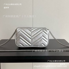 广州直供迷你G马蒙包marmont爱心波浪纹链条女包单肩斜挎