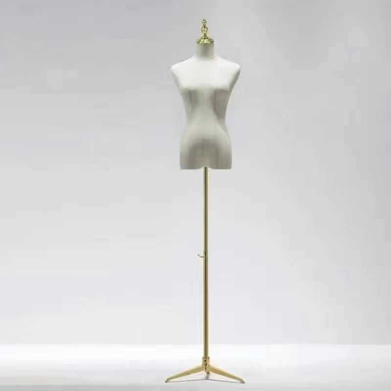 Modelo de accesorios tienda de ropa de mujer cuerpo completo modelo estante de ropa de mujer estante de muñeca de medio cuerpo humano estante de exhibición de ventana