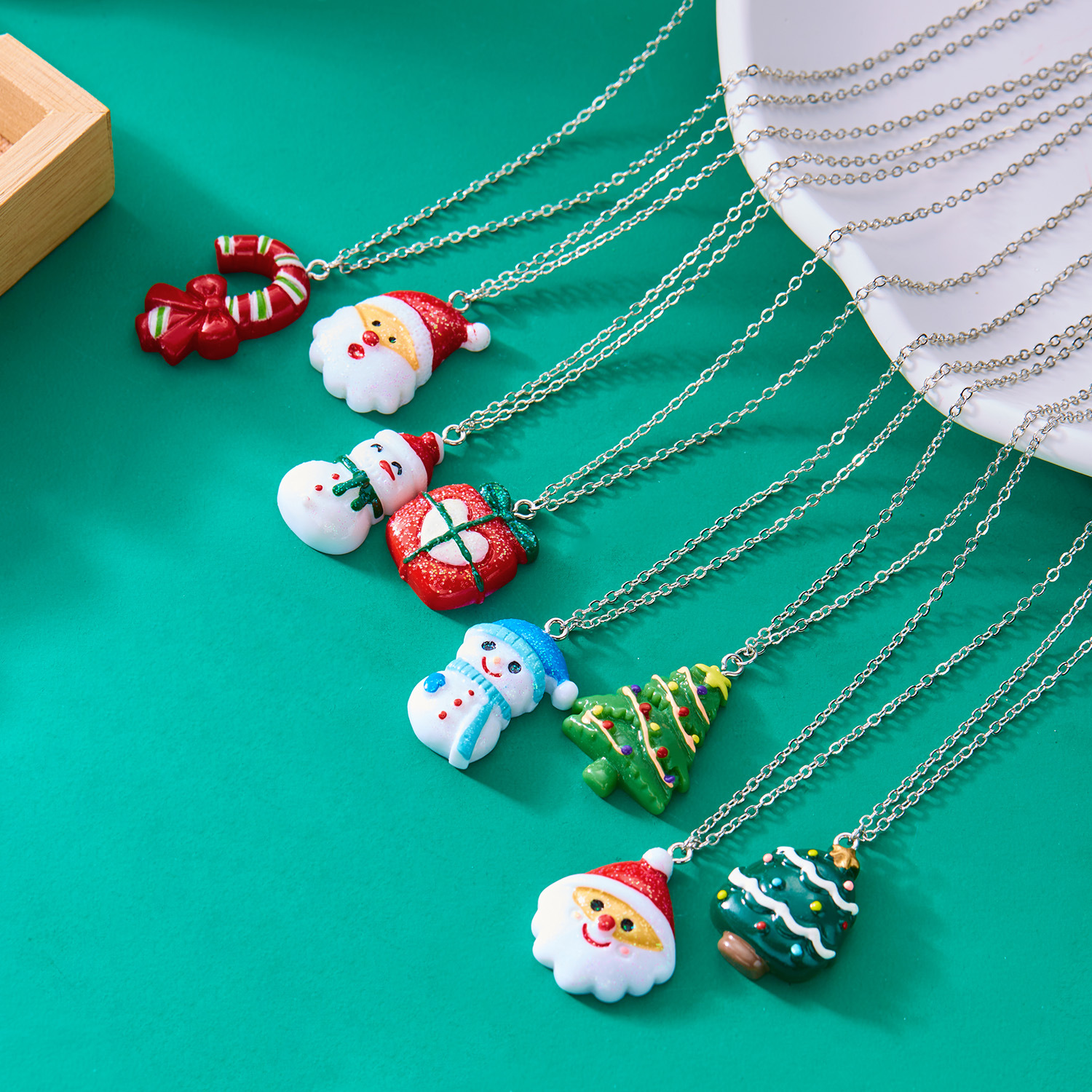 9g Weight Christmas Festival Pendant Necklaces Christmas Wholesale 无