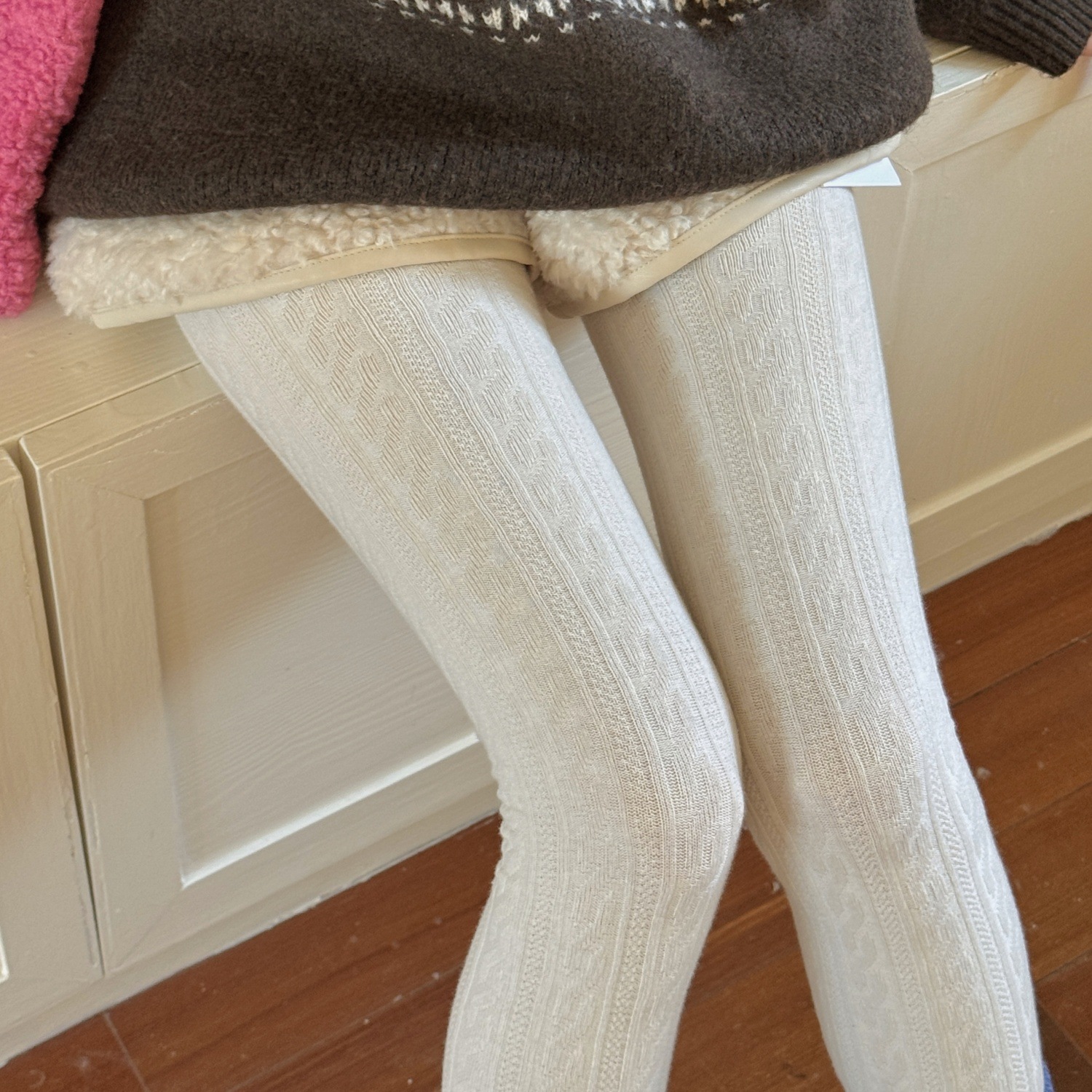 Ioulor Pure Color Combed Cotton and Linen Pantyhose Plus Elastic Breathable Leggings Soft Foot Socks Wholesale