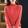 22 Autumn and winter Cross border Ladies Sweater Korean Edition Half a Solid Cardigan Easy Twist sweater One piece On behalf of