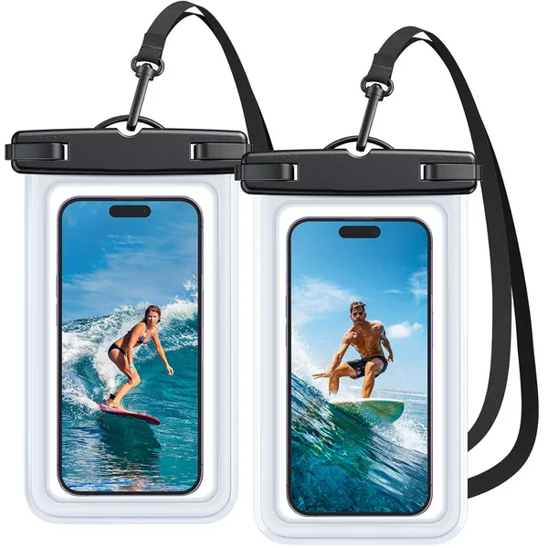 Amazon explosions transparent mobile phone waterproof bag transparent PVC outdoor drifting waterproof bag touch phone waterproof case
