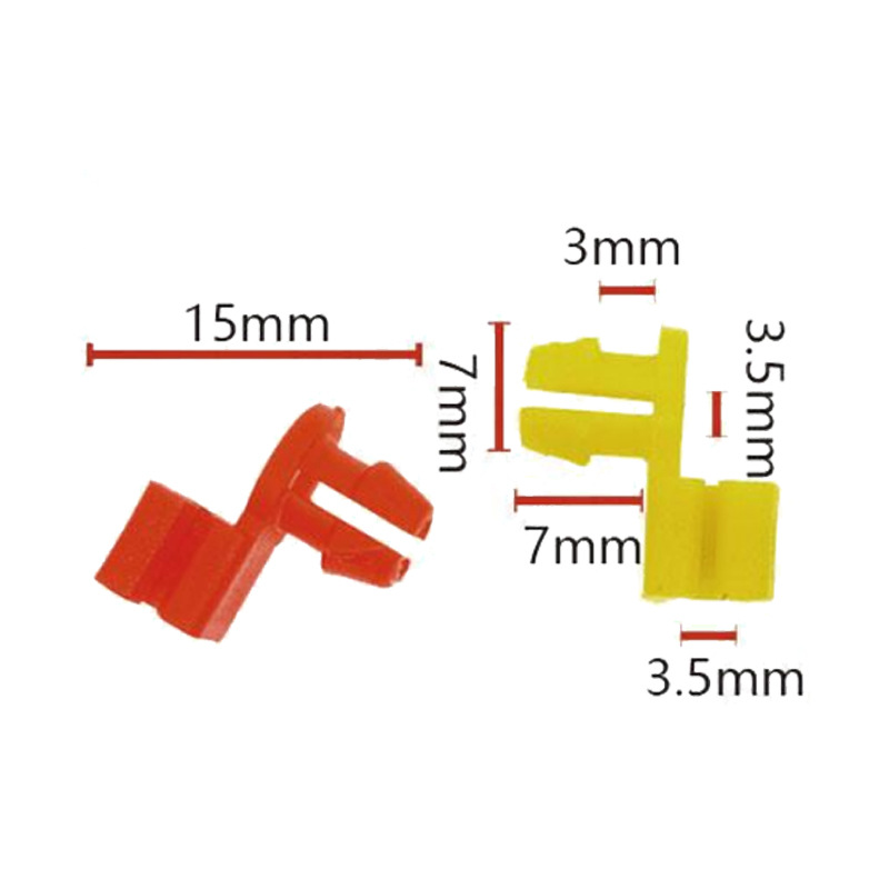 Clip de bloqueo de puerta de coche en miniatura localizador de bloqueo de puerta universal de coche soporte de bloqueo de puerta Clip de varilla hebilla M20