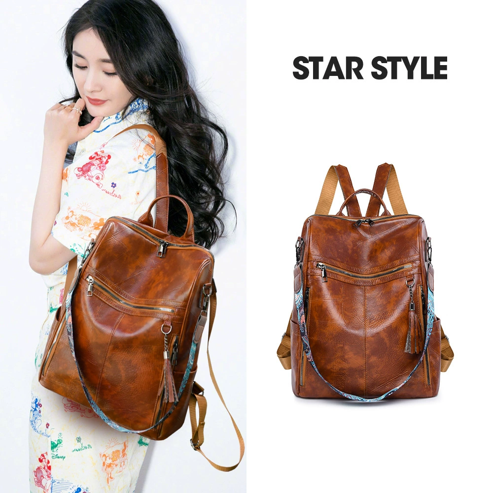 Capacious straps, small backpack, one-shoulder bag, shoulder bag, (Cross-border trading), high-end