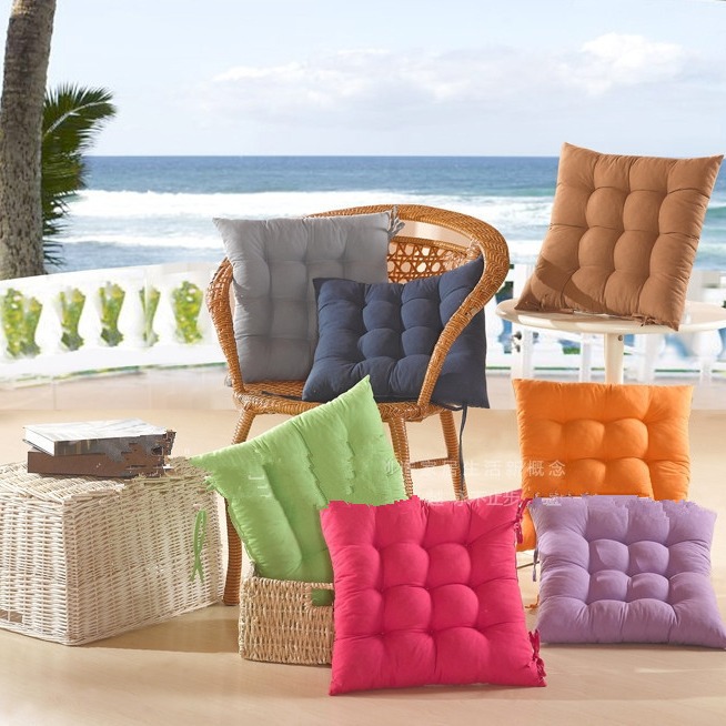 纯色加厚磨毛椅子坐垫批发 新款办公室四季座垫榻榻米餐椅垫