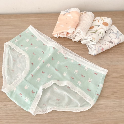 Ka Miao Bamboo Fiber Underwear Women's Pure Cotton Crotch Soft and Comfortable Printed Girls Underwear Spring and Summer New Style Wholesale