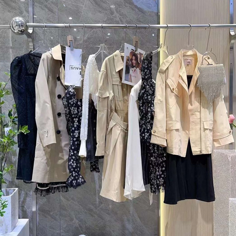 Caconi 24 spring mid-length fashion dress Chanel style pantskirt suit top sweater online popular stock supply