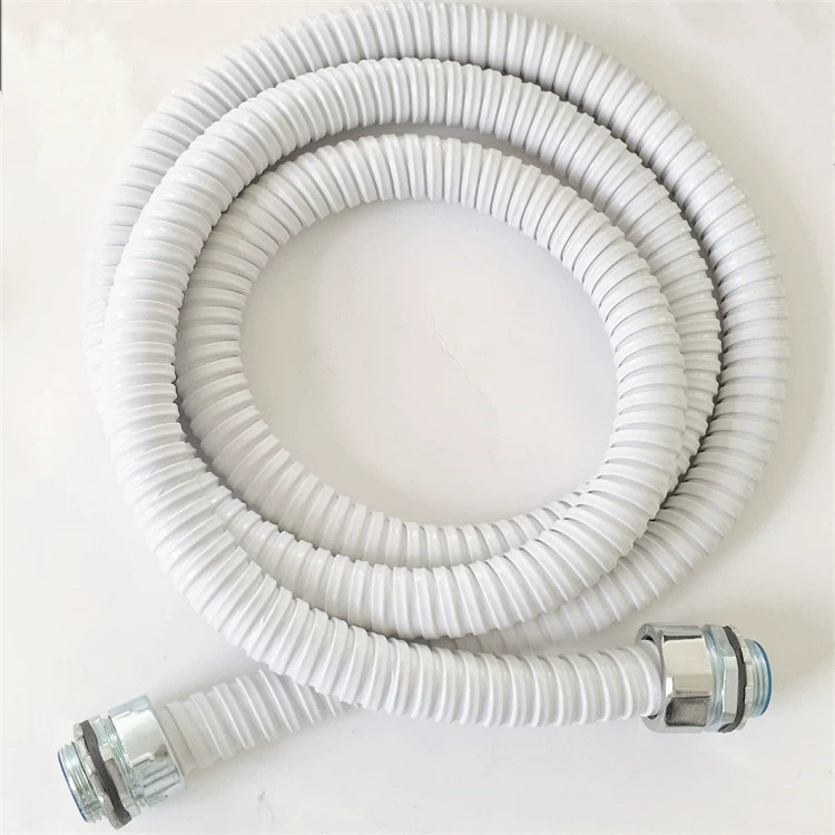 White metal protective waterproof cable