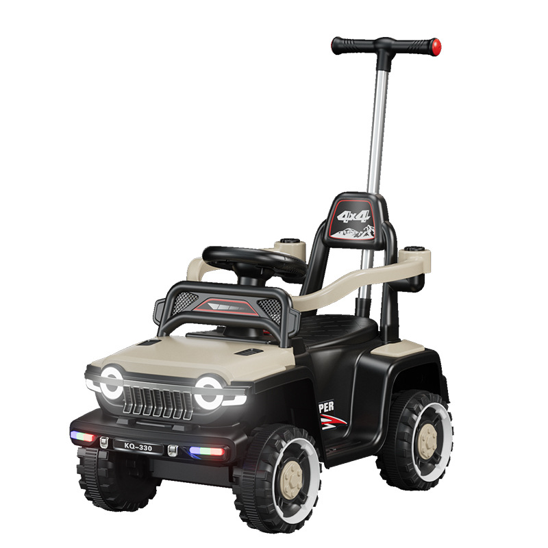 Niños eléctricos todoterreno controlado remoto cochecito de cuatro ruedas para niños, niños y niñas 1 - 3 - 6 anti-volqueo