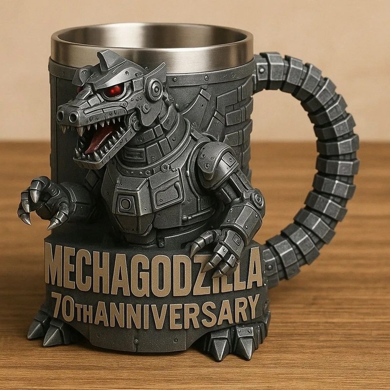 新款Godzilla 70th Anniversary3Dmug哥斯拉70周年纪念树脂马克杯|undefined