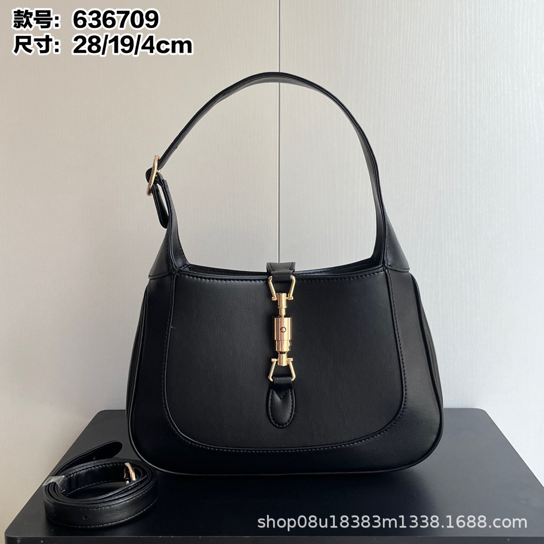 G家高品质Jackie1961腋下包手提单肩包复古马衔扣中古包全皮Hobo