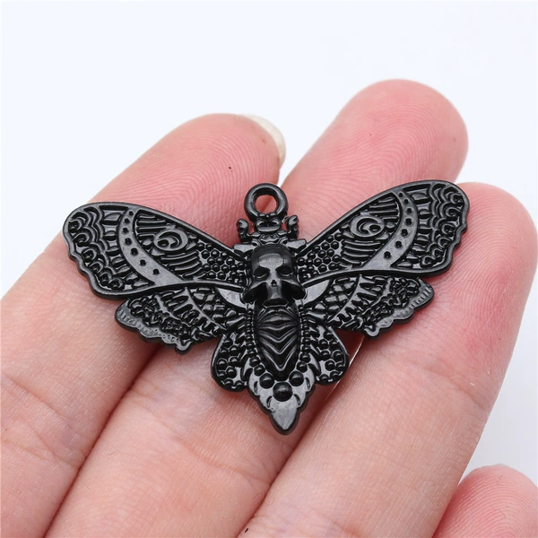 Skull butterfly D11710_27x43mm