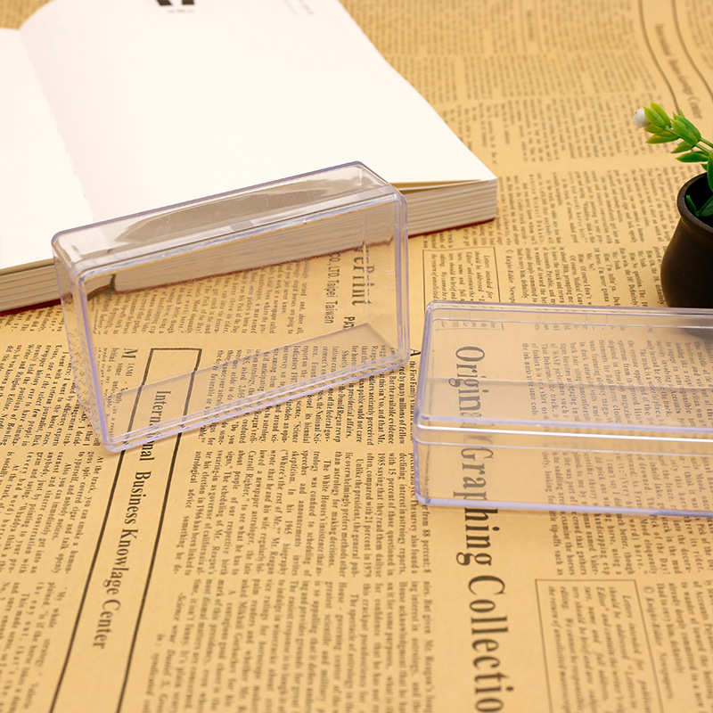 长方形天地盖透明盒药材盒展示盒塑胶盒卡片盒包装盒玩具盒塑料盒