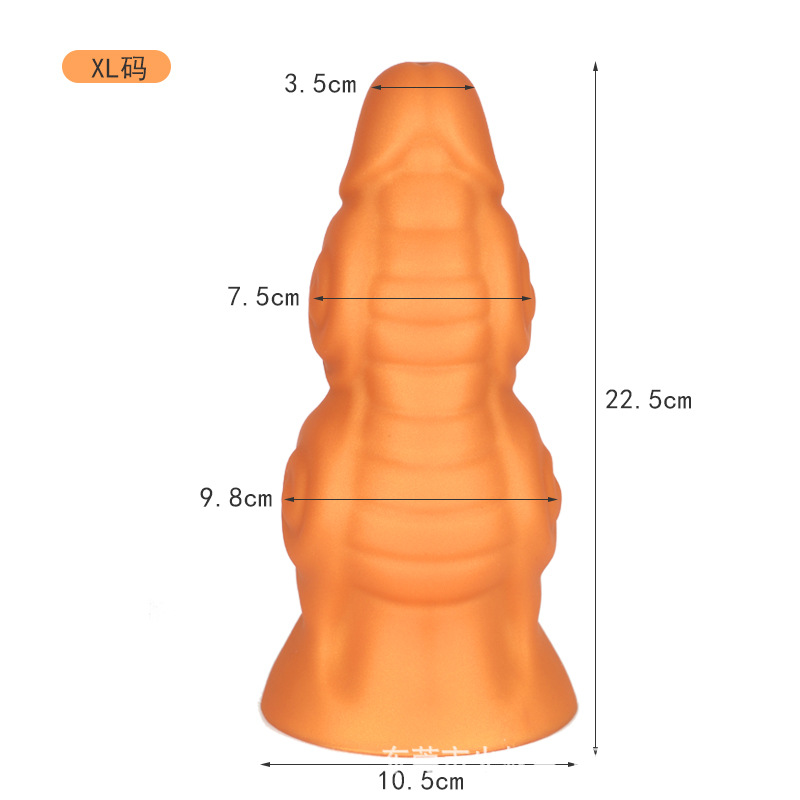 Super gran huevo de silicona líquida conjunto suave anal expansor de forma especial plug anal pene grande SM camarada productos adultos del sexo