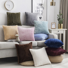 Modern minimalist office plush pillowcase cushion car lumbar support cross-border Amazon bedside large backrest square pillow