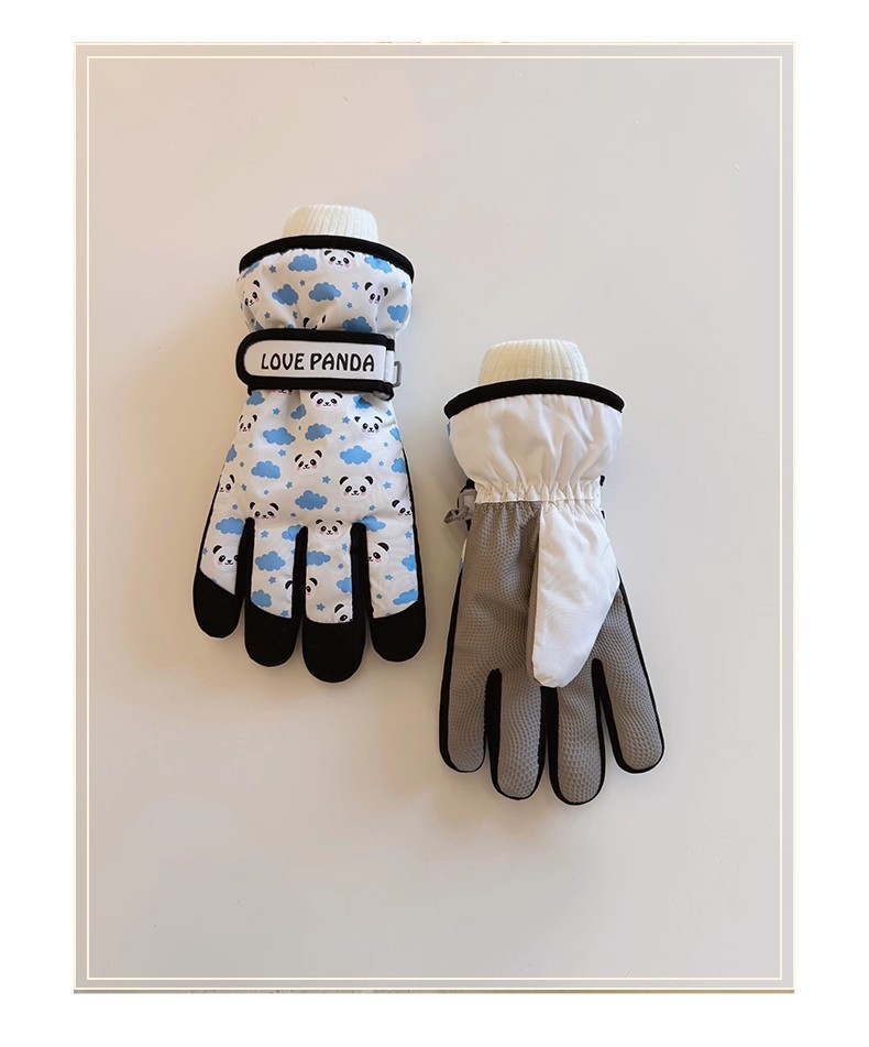 Guanti da sci invernali per bambini, caldi, per ragazzi e ragazze, per giocare sulla neve, anti-schizzi, in velluto, per ragazze, con dita fredde, transfrontalieri_voghion.com