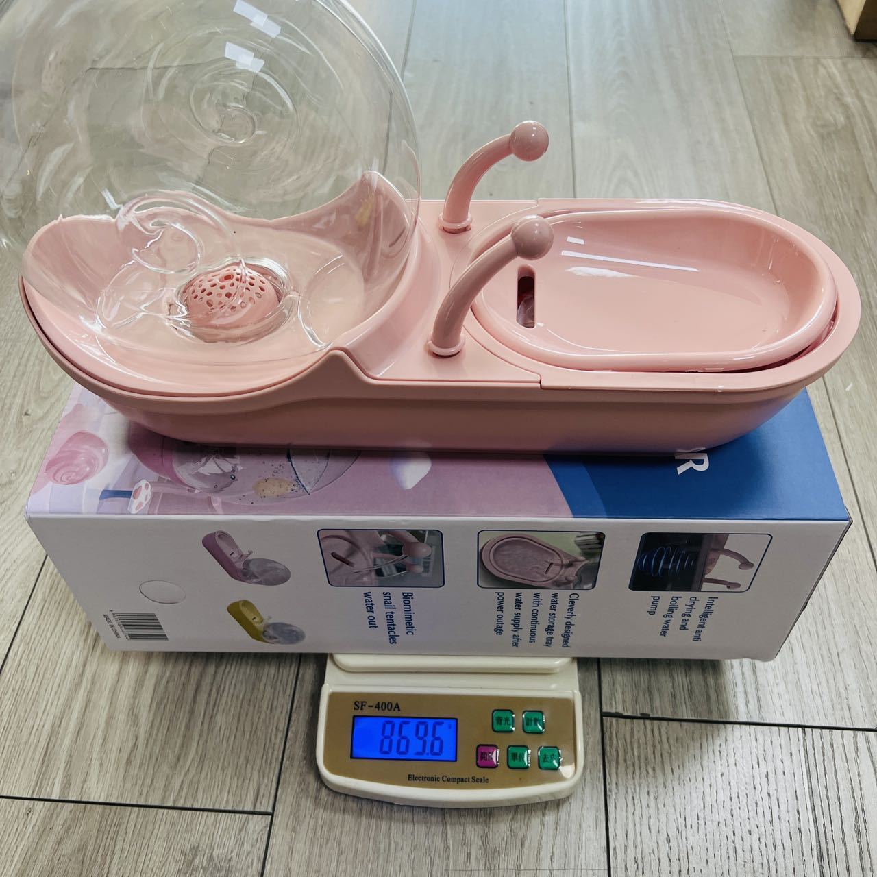 蜗牛款宠物饮水机饮水器 猫咪喝水器 插电自动循环流动不湿嘴水盆详情21