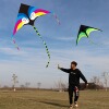 kite Mosaic 17 tail aircraft kite Bright cloth kite Breeze Nasty easily fly adult Big kites