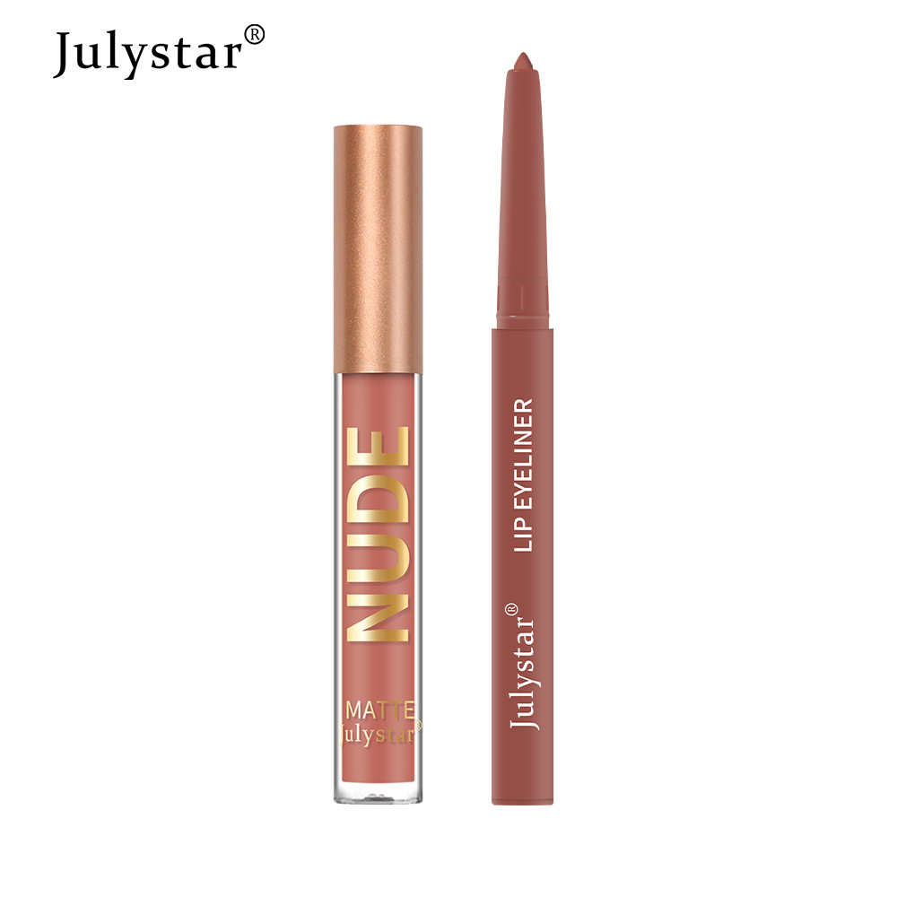 Carina Misty Mouth Red Line Maquillage de Noël Décoloration, No Staying Cup Ensemble de vernis à lèvres de couleur mate_voghion.com