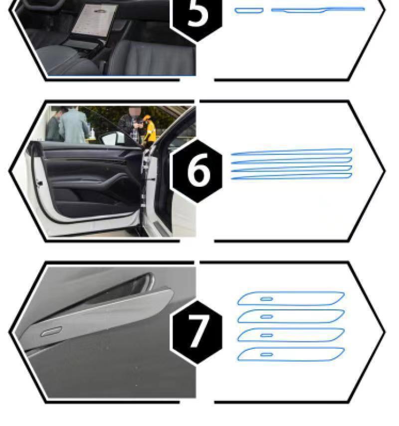 Suitable for Zhiji LS7 interior film, L7 interior protective film, central control screen air conditioning film, TPU transparent protective film