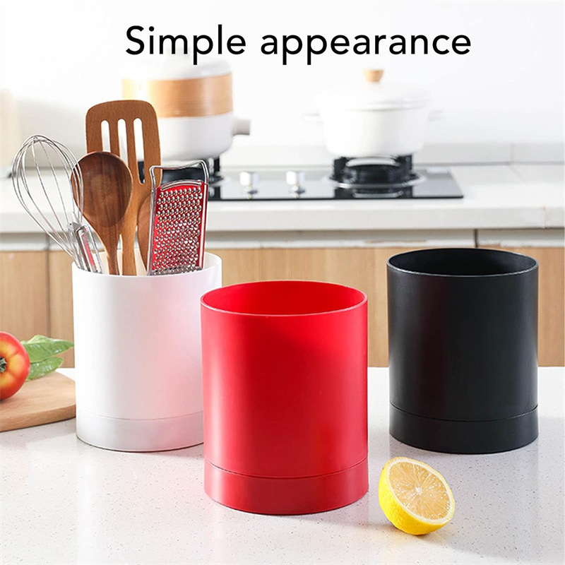 New kitchenware storage tube 360 degrees rotatable chopsticks tube cooking utensils storage bucket chopsticks cage tableware storage