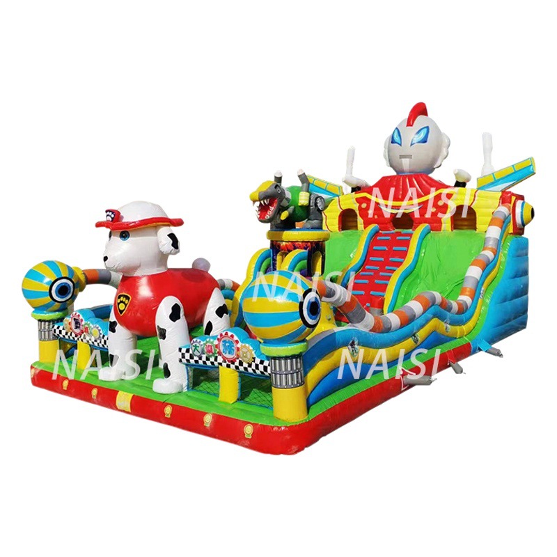 Fabricantes de equipos de juegos nuevos niños al aire libre inflables cama de salto grande al aire libre deslizante inflables castillo