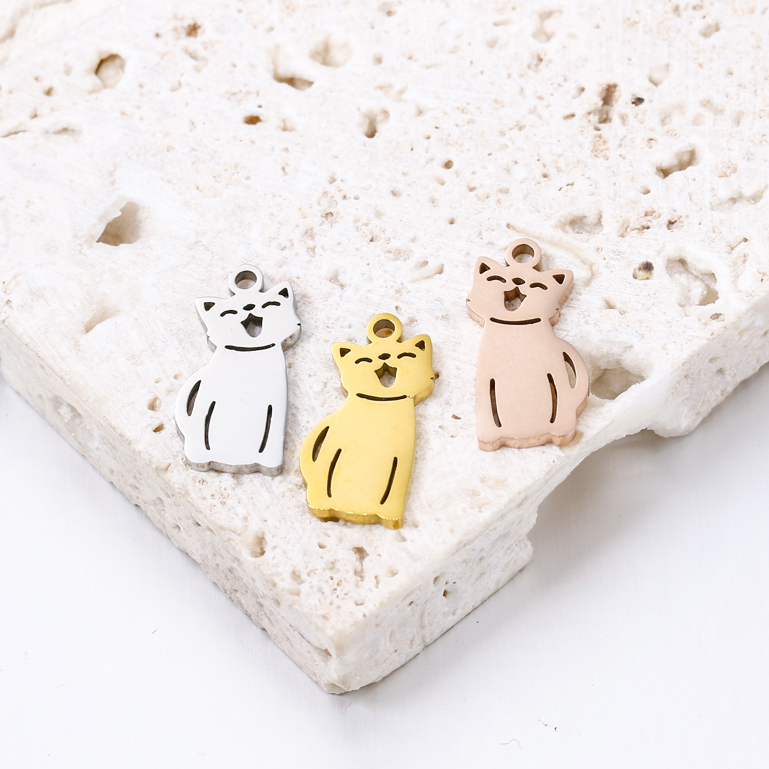 7g Weight Pendant Jewelry Making Type 10 * 20mm Jewelry Making Size DIY Jewelry Accessories Classification 5 PCS/Package Quantity 304 Stainless Steel Material Human, Animal Pattern All Seasons Season Plating Design Basic, Simple Style Style 5 PCS/Package 10 * 20mm 304 Stainless Steel Human Animal Pendant 3
