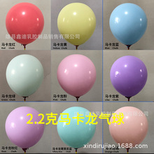 10寸2.2克马卡龙色乳胶气球 婚礼生日派对布置马卡龙圆形糖果气球
