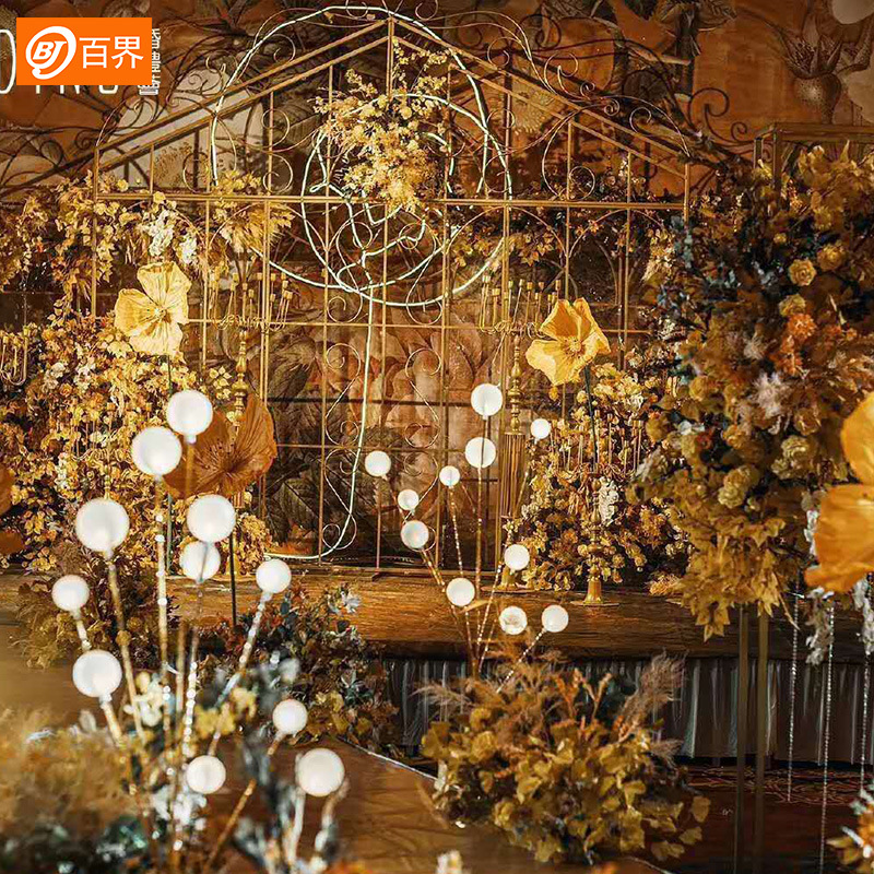 百界2020新款婚庆道具发光苹果树路引现场舞台装饰橱窗拍照摆件