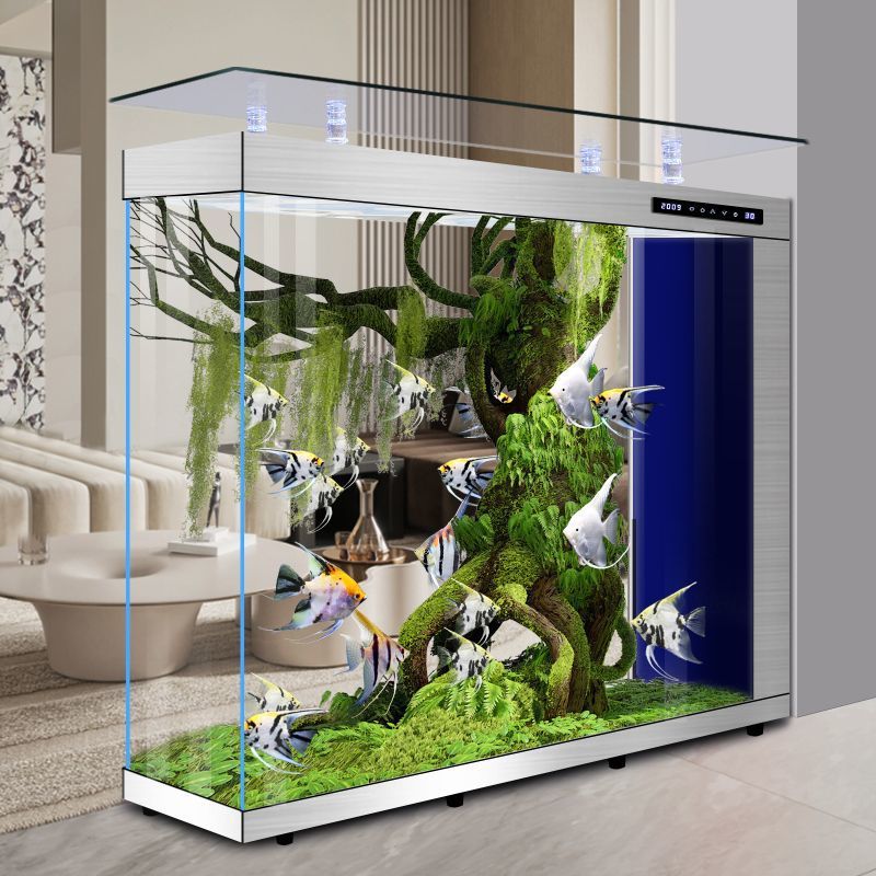 New fish tank ultra -white glass screen partition fully automatic full -year water -exemption ecological cycle medium large aquarium