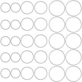 70件珠宝制作套件 耳环圆形铜 圈闭口圈  串珠环 吊坠铜圈批发