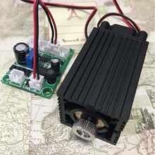 可调焦532nm 80mW绿光点状激光模组/带制冷定位激光器/长时间工作