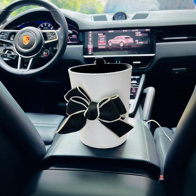 Basura del automóvil creativo asiento de basura del automóvil trasero almacenar artículos diversos salidas de aire bolsa colgante caja de almacenamiento del automóvil