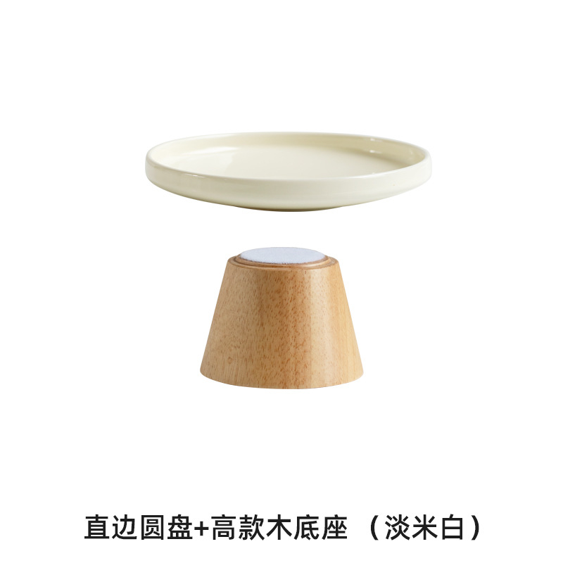 Plato de fruta de cerámica sala de estar mesa de café postre semillas de melón merienda disco tazón de fruta de alta calidad plato de caramelo Placa de visualización recepción