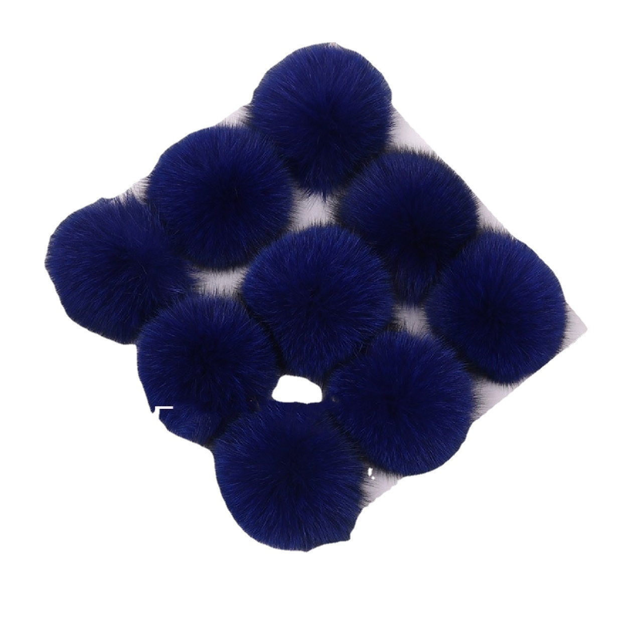 En stock 8-9cm de piel de zorro real Bola de piel accesorios de Ropa Accesorios de bricolaje bola de peluche colgante de la joyería