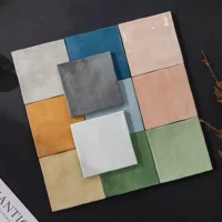 Ретро зеленая керамическая форма для фрит 125x125, ручной работы, плитка для стен в ванной, ресторане, баре, плитка для ванной комнаты