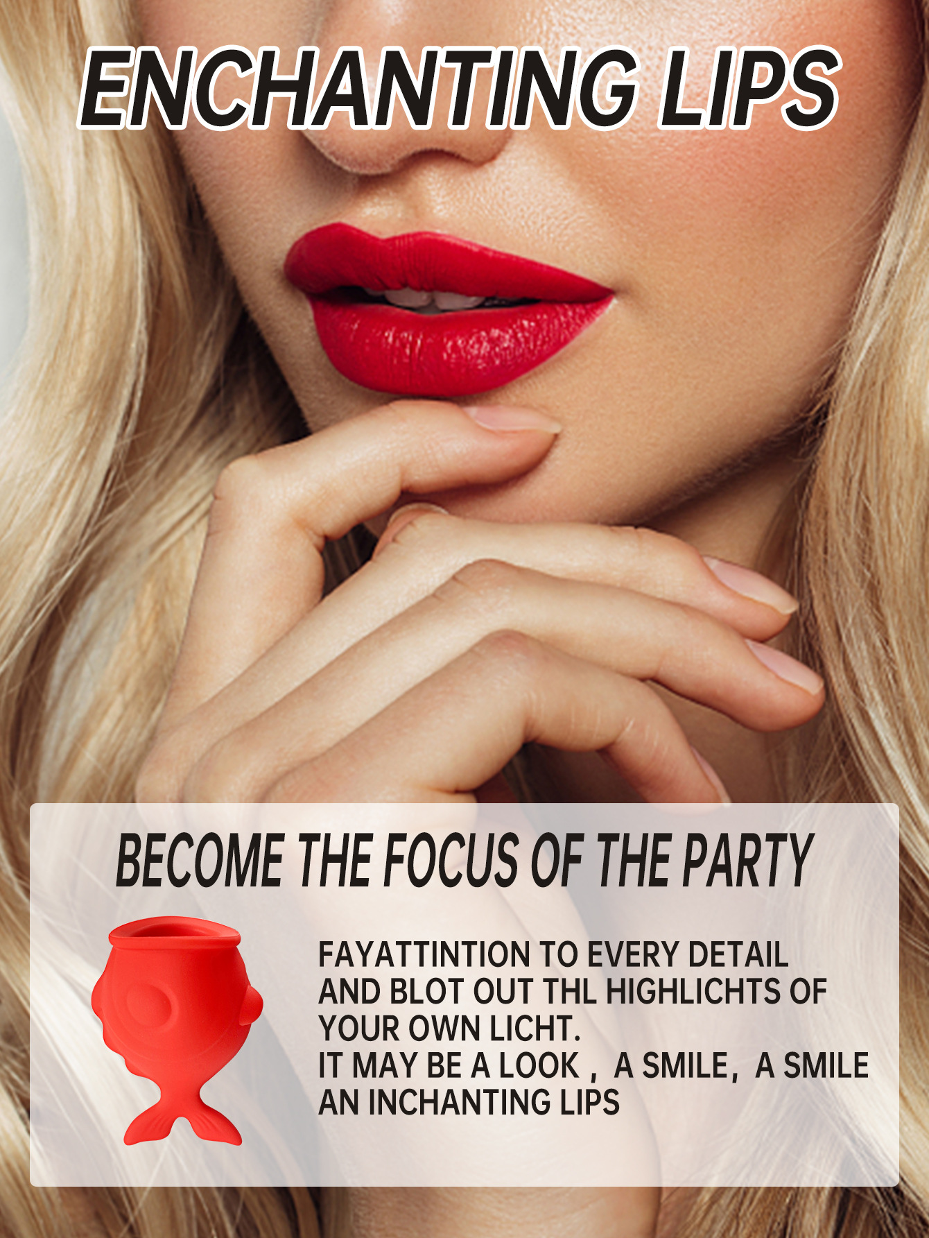 Dispositivo de belleza de labios de silicona, dispositivo de peinado, artefacto de aumento de labios transfronterizo